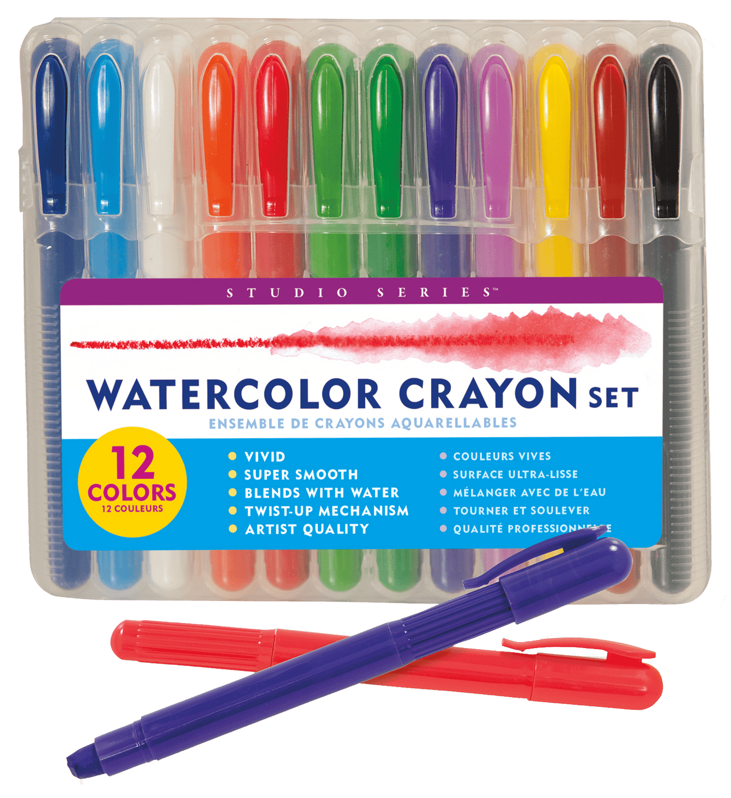 Studio Series Watercolor Crayon Set (Set of 12)