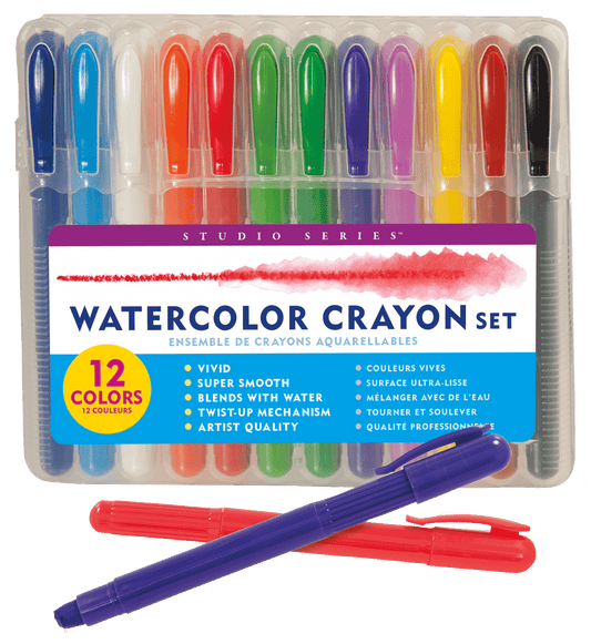 Studio Series Watercolor Crayon Set (Set of 12)