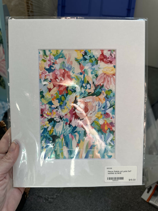 Pierce Paints 5x7 print matted to 8x10