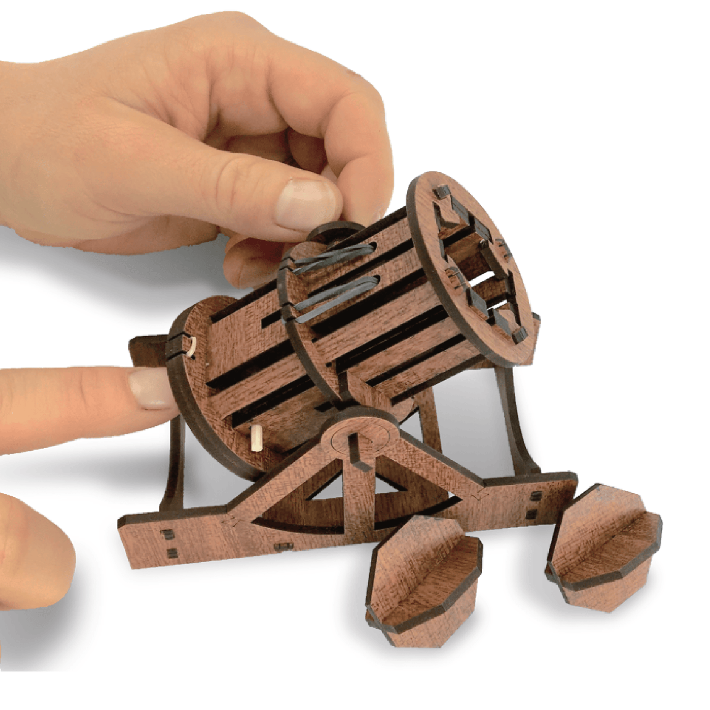 Mini Cannon : Wooden Engineering Model Building Kit