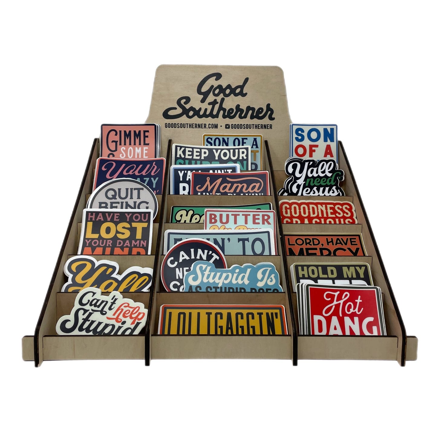Stationary Table Top Sticker Rack Display Stand