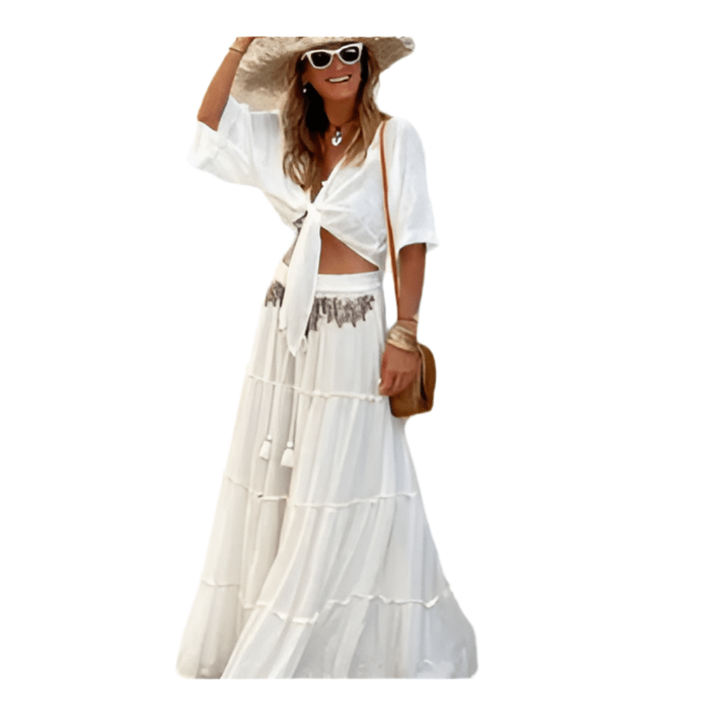 Long White Skirt