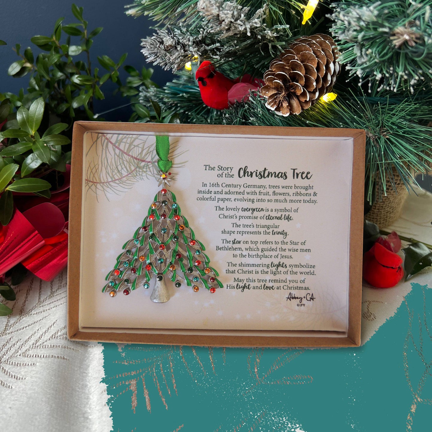 Christmas Tree Story Ornament
