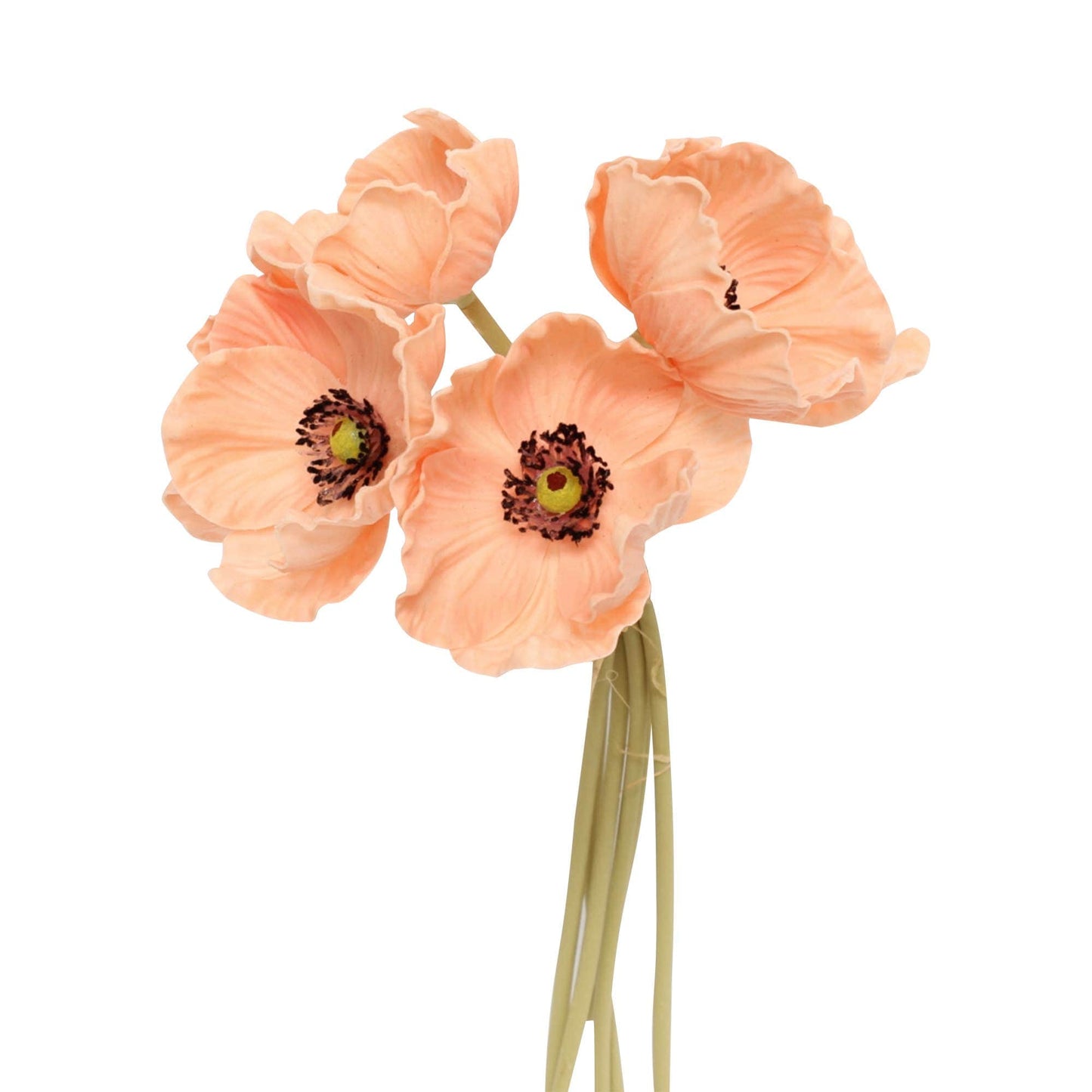 10"-11" Real Touch Poppy-6 stems per bundle