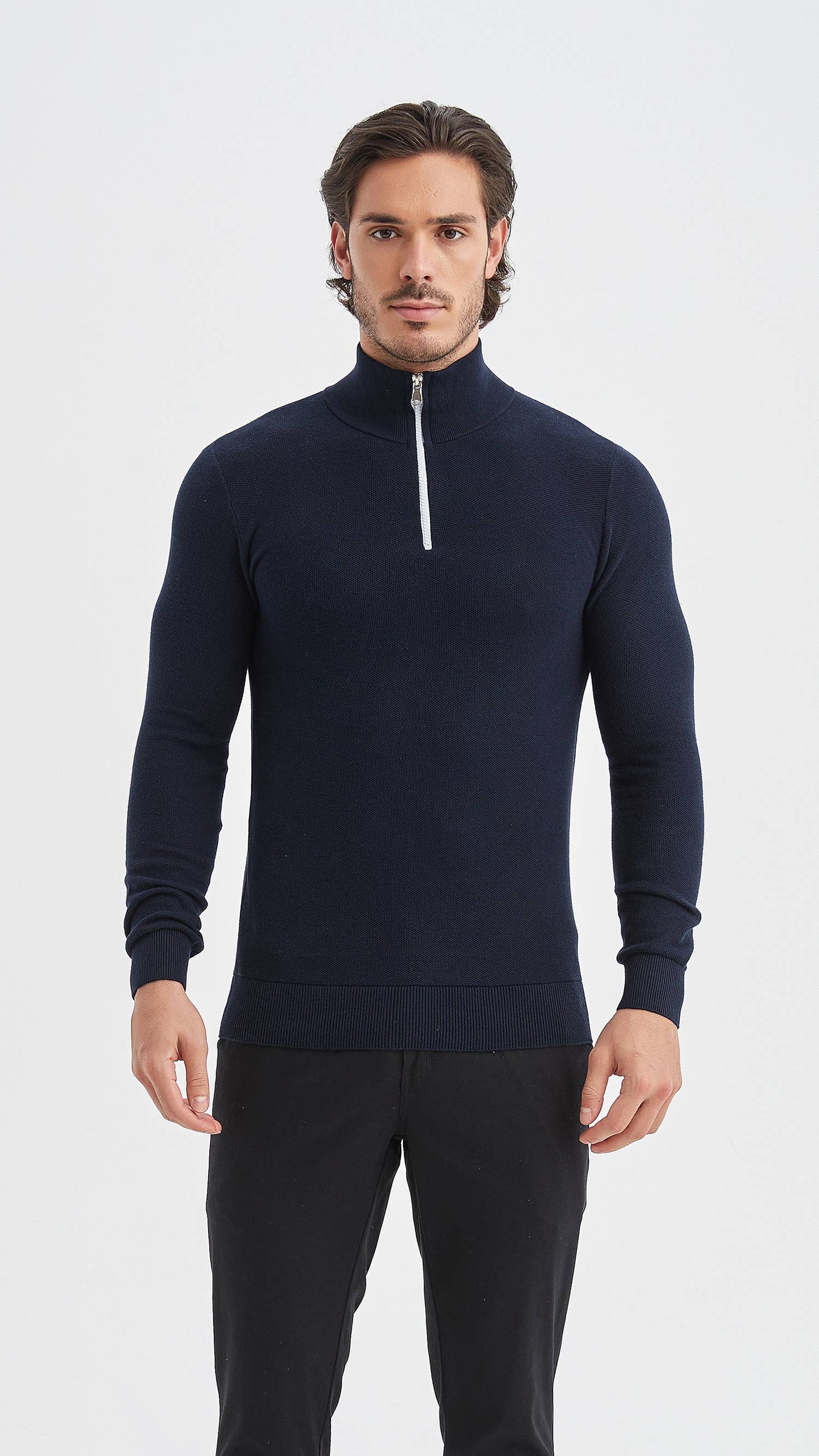 Cotton trucker sport look - Navy blue