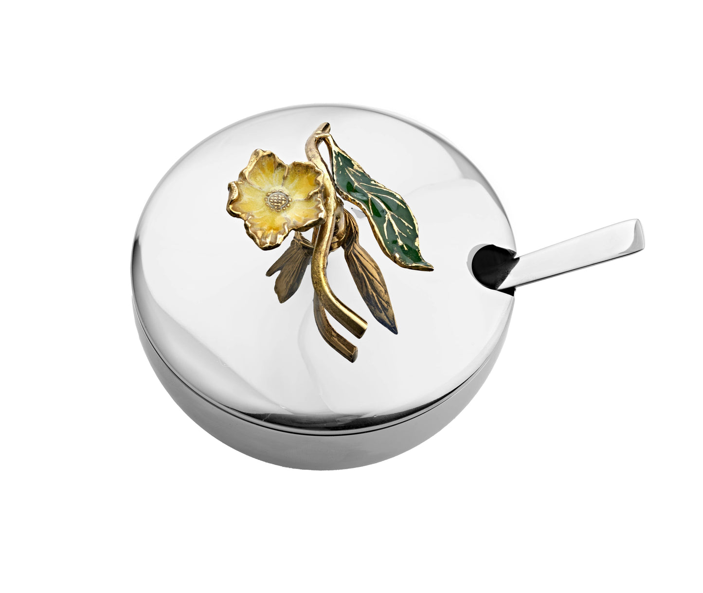 Hellebore Covered Dish with Spoon