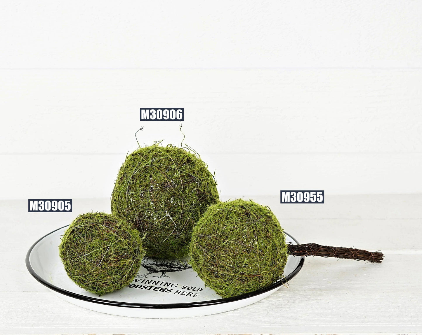 M30905- 4in Mossy Twig Ball-