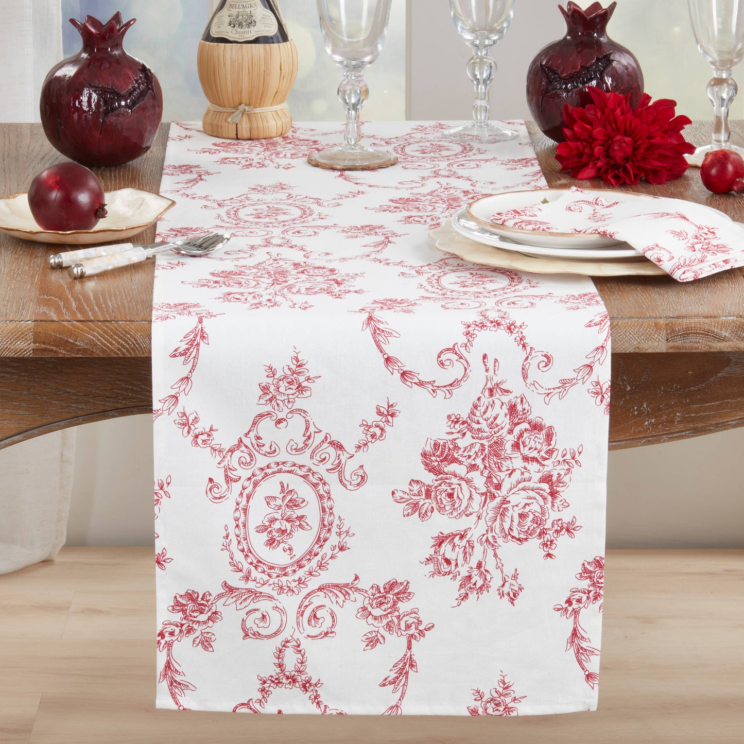 Toile Floral Runner
