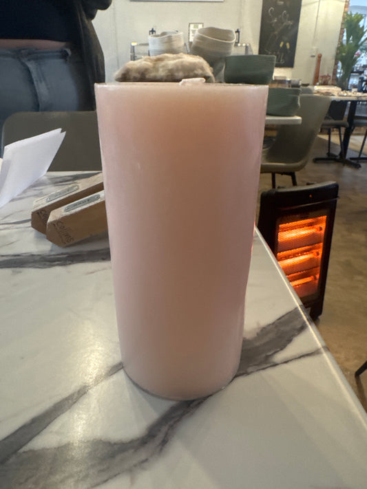 Pink Pillar Candles