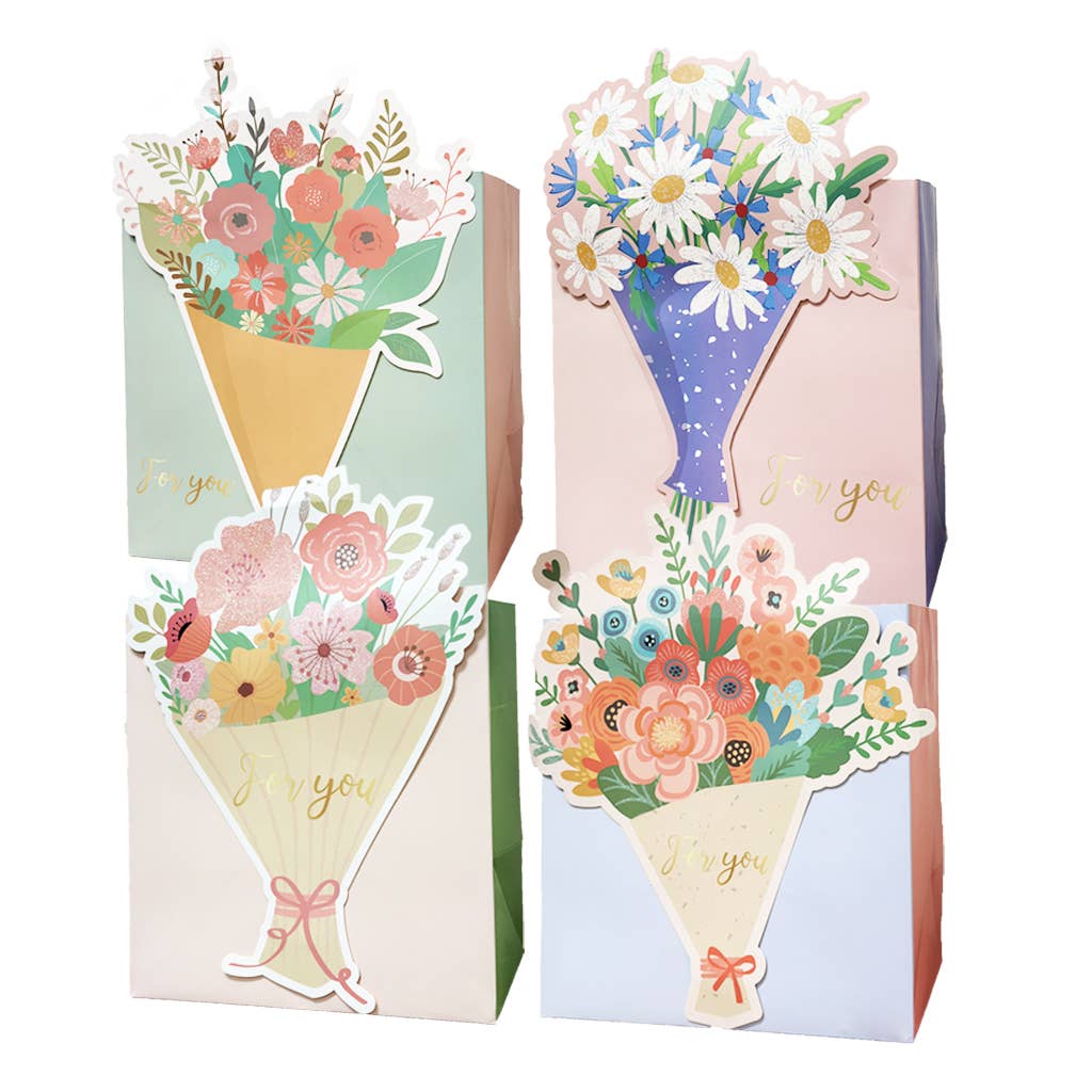 Everyday Bag - Pastel colors with floral bouquet