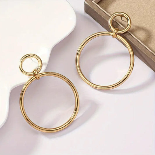 14k Gold Plated Hoop Earrings