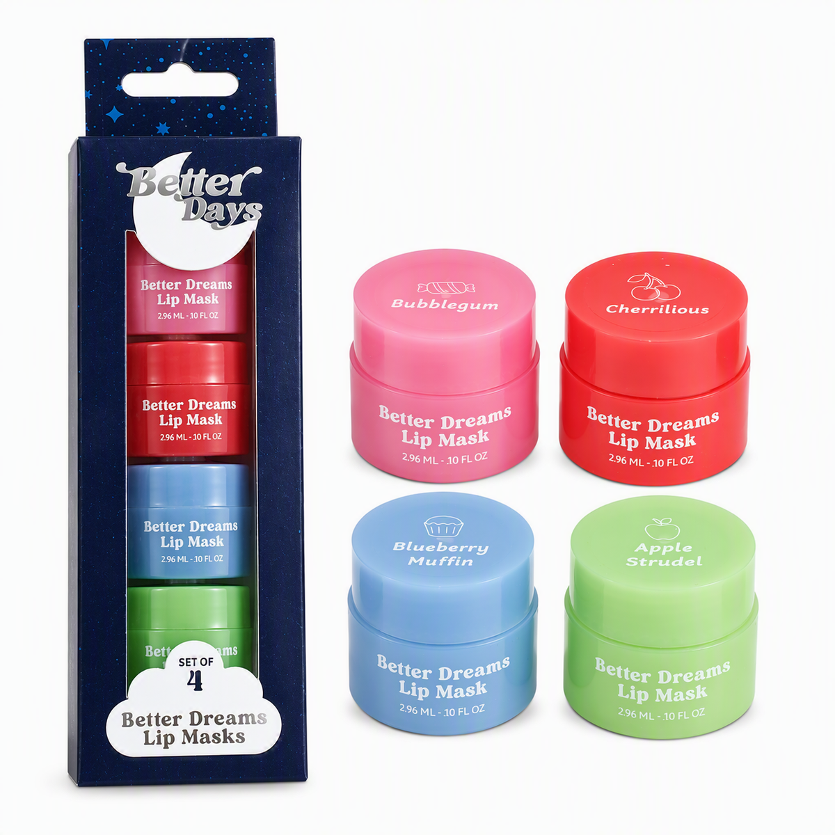 Mini Lip Mask Set, 4 Piece