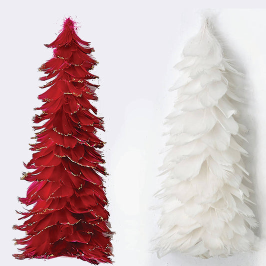 16" Feather Holiday Tree