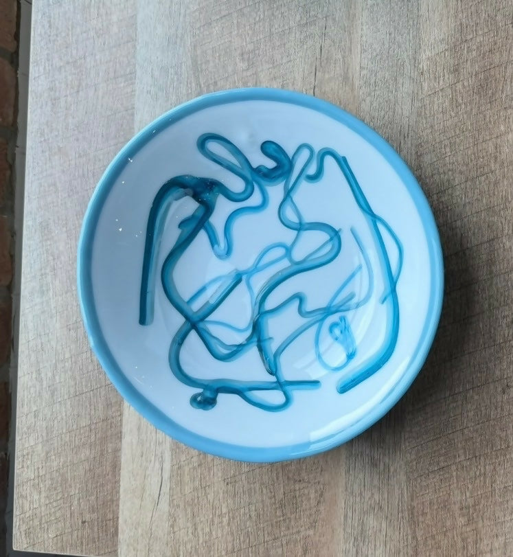 Blue/White Swirl Bowl