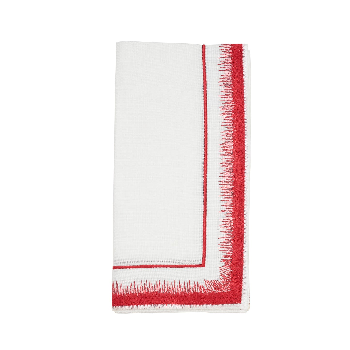Elegant Embroidered Border Cloth Napkin