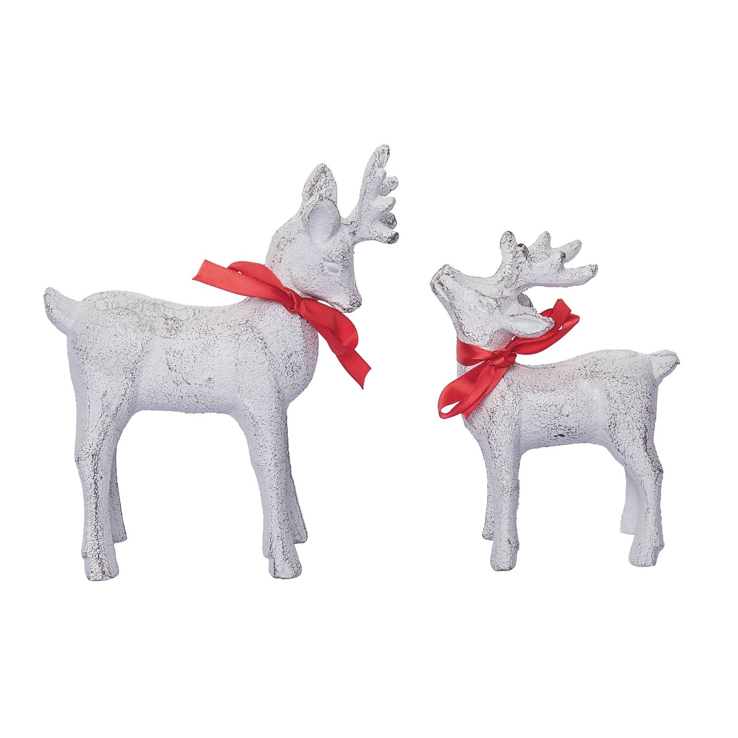 Metal 6.69" Christmas Big Little Reindeer Set 2 DS