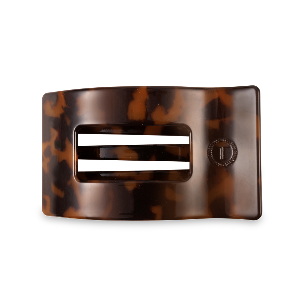 Tortoise | Medium | Flat Rectangle Hair Clip