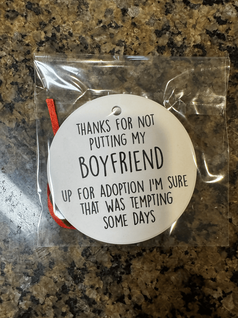 Boyfriend Adoption Ornament
