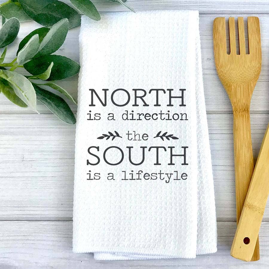 South is a Lifestyle Kitchen Towel, Country Dish Towel