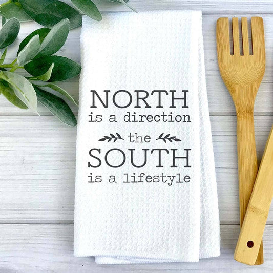 South is a Lifestyle Kitchen Towel, Country Dish Towel