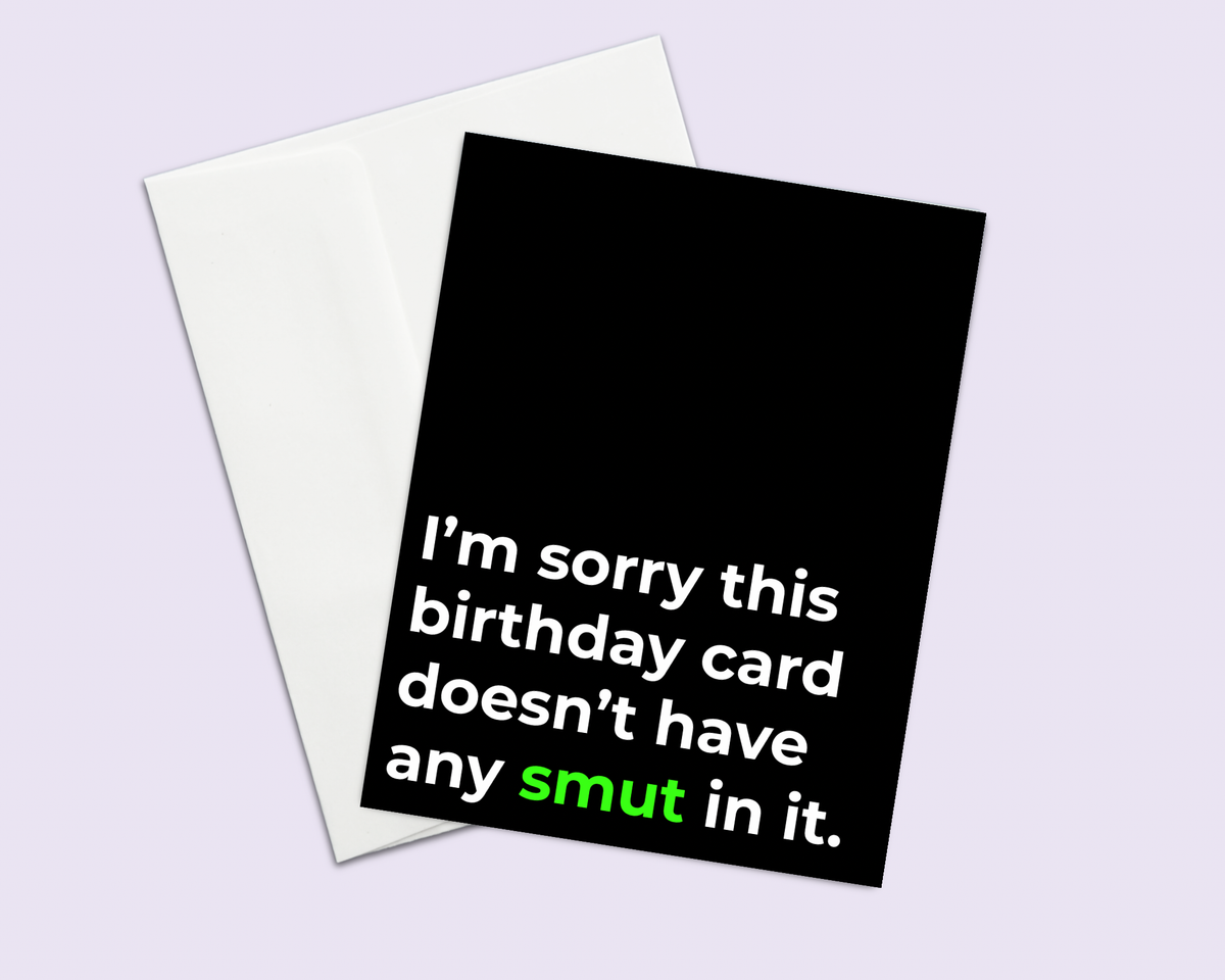Funny Smut Reader Birthday Card | Greeting Card for Readers