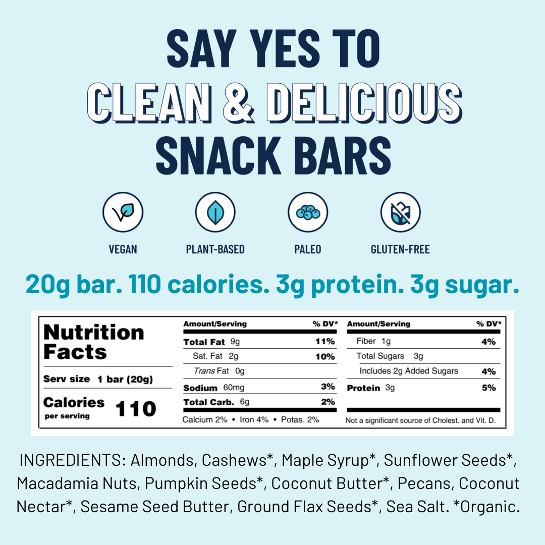 Salted Maple Pecan MINI - Premium Real Food Snack Bar