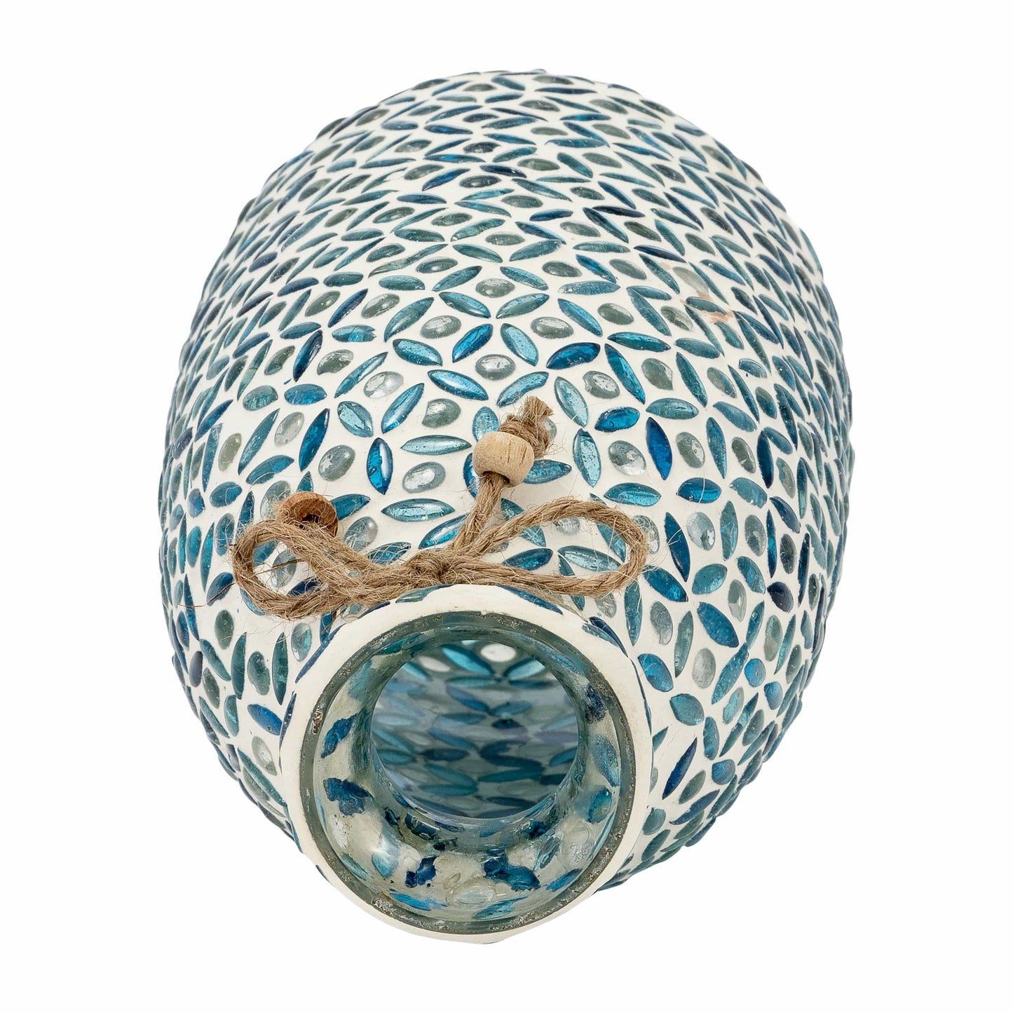 Blue Glass Mosaic Vase