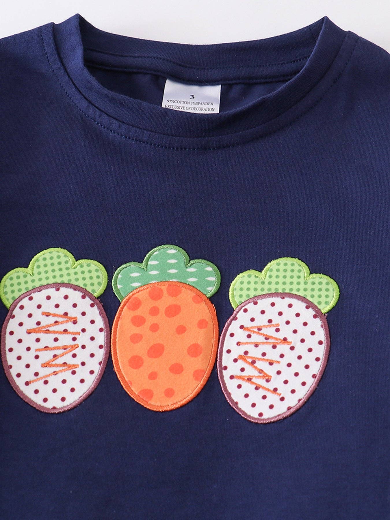 Easter Carrot Applique Boy Set