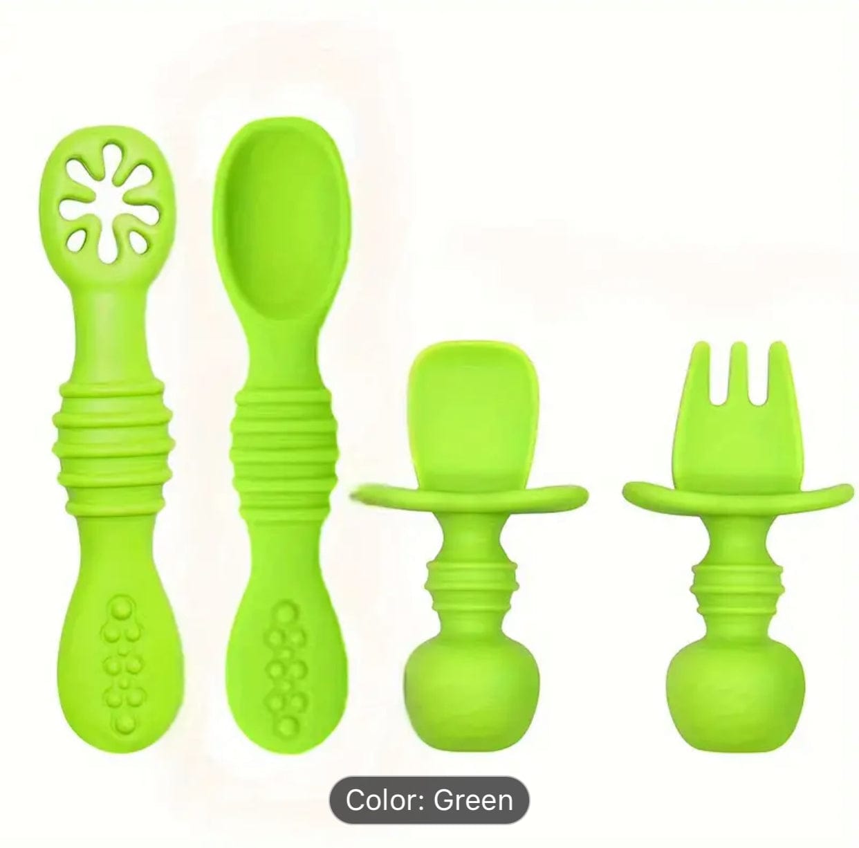Silicone Spoon & Fork Set