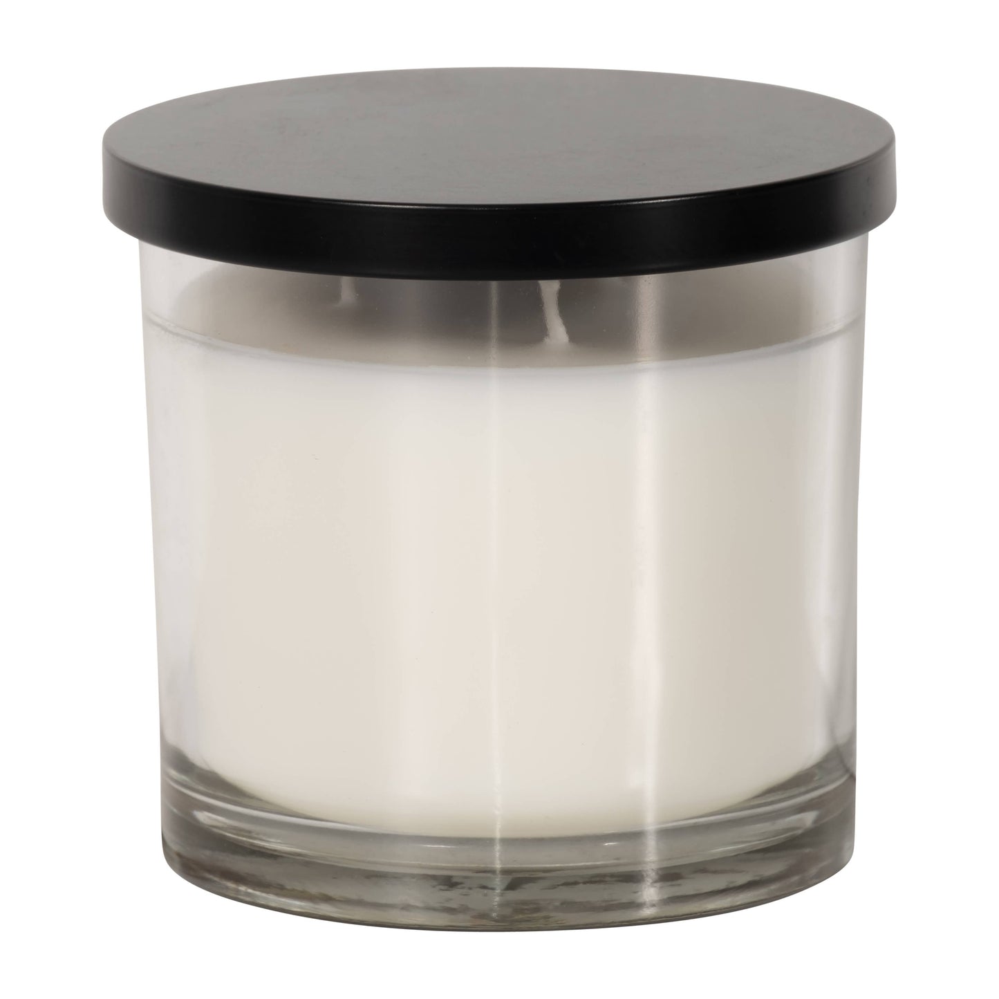 Decorative Candle - White Glass "Delete My Belly", 12 Oz