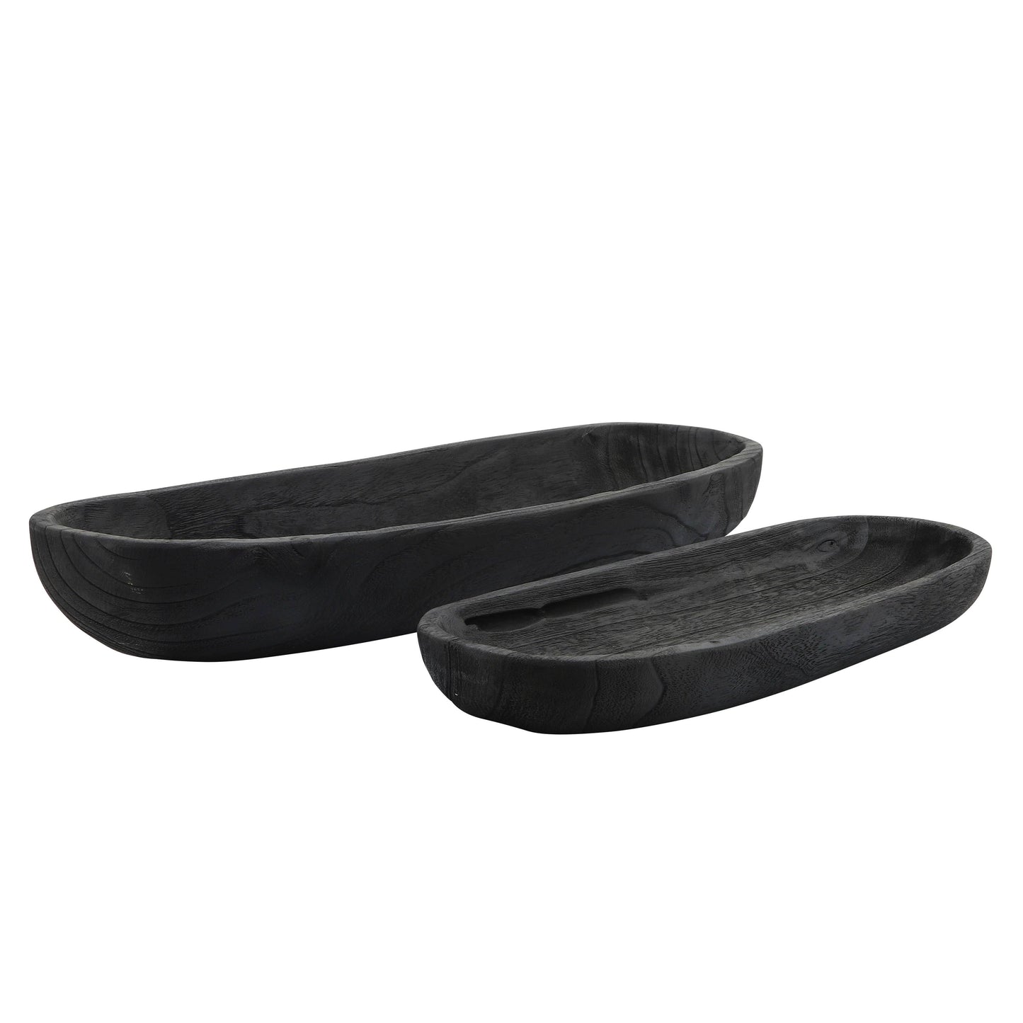 Black 18. Wood Oval