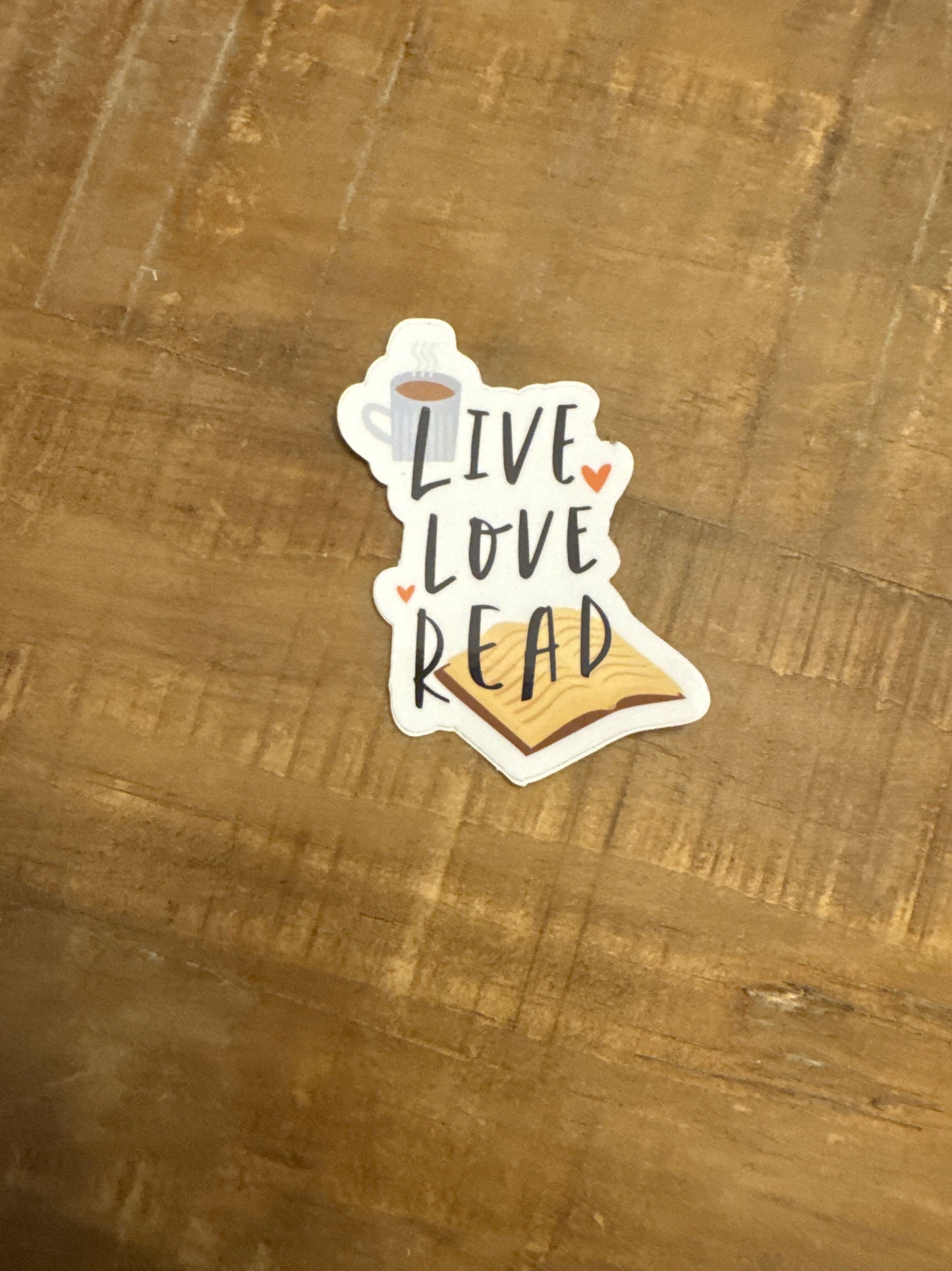 Bookish Live Love Read Sticker