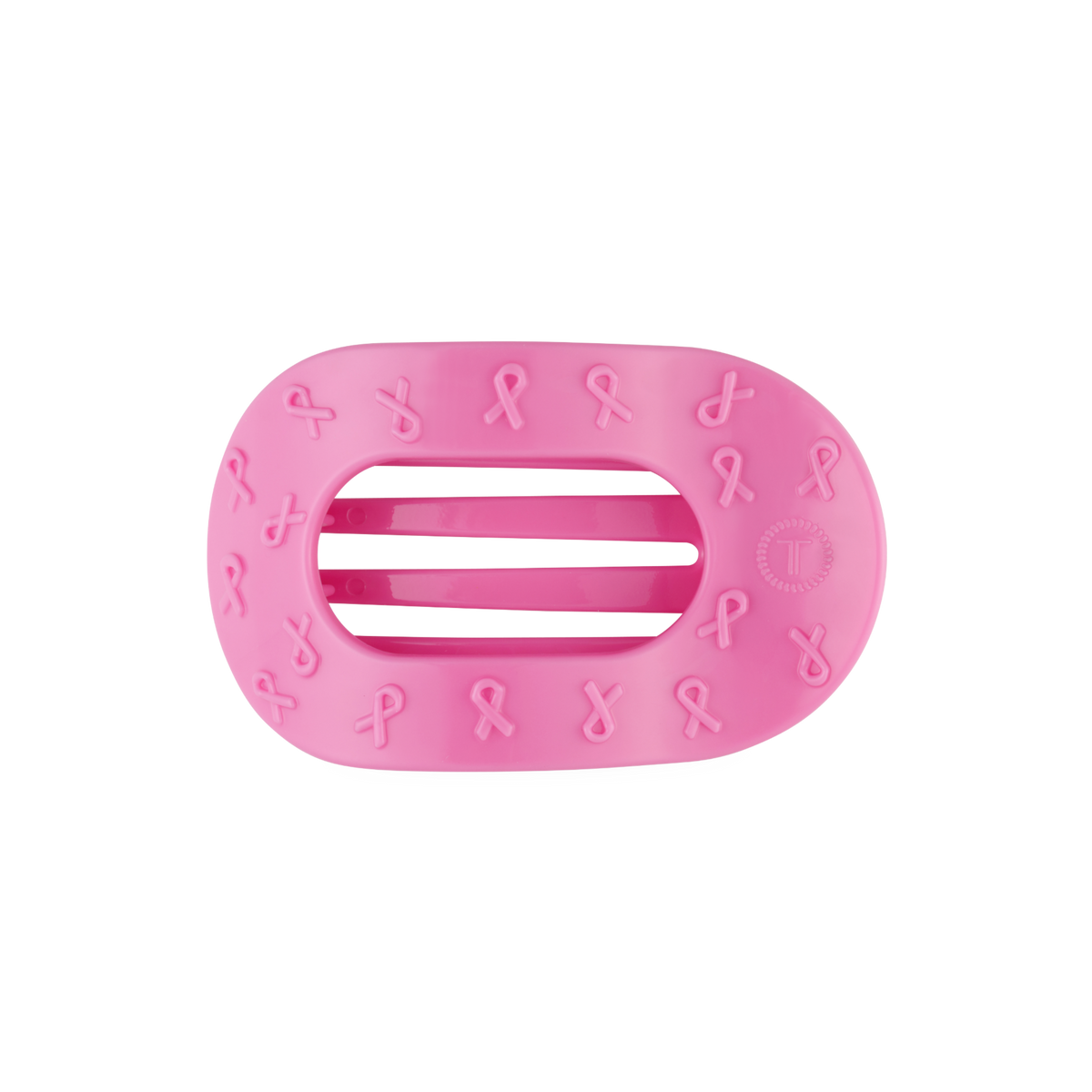 Pink Ribbon | Medium | Flat Round Clip