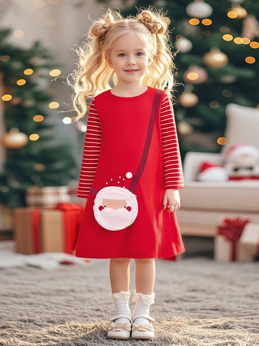 Toddler Girl Christmas Red Santa Dress (Non PatPatTag)