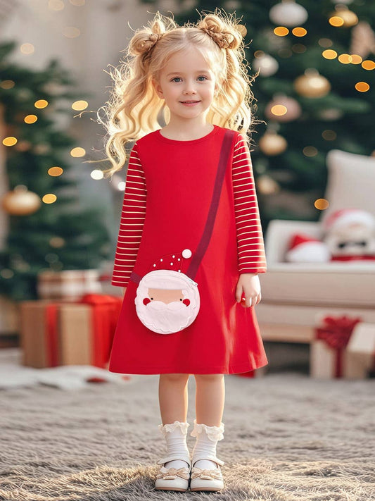 Toddler Girl Christmas Red Santa Dress (Non PatPatTag)