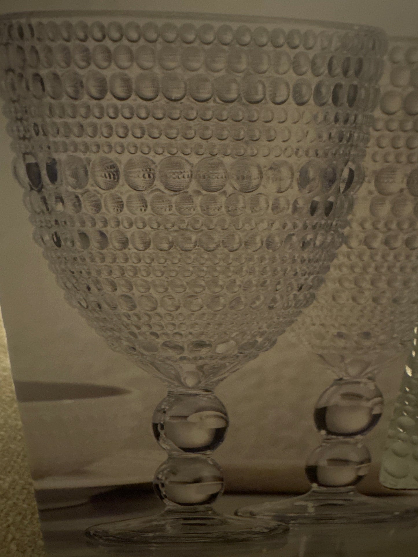 Hobnail Goblet