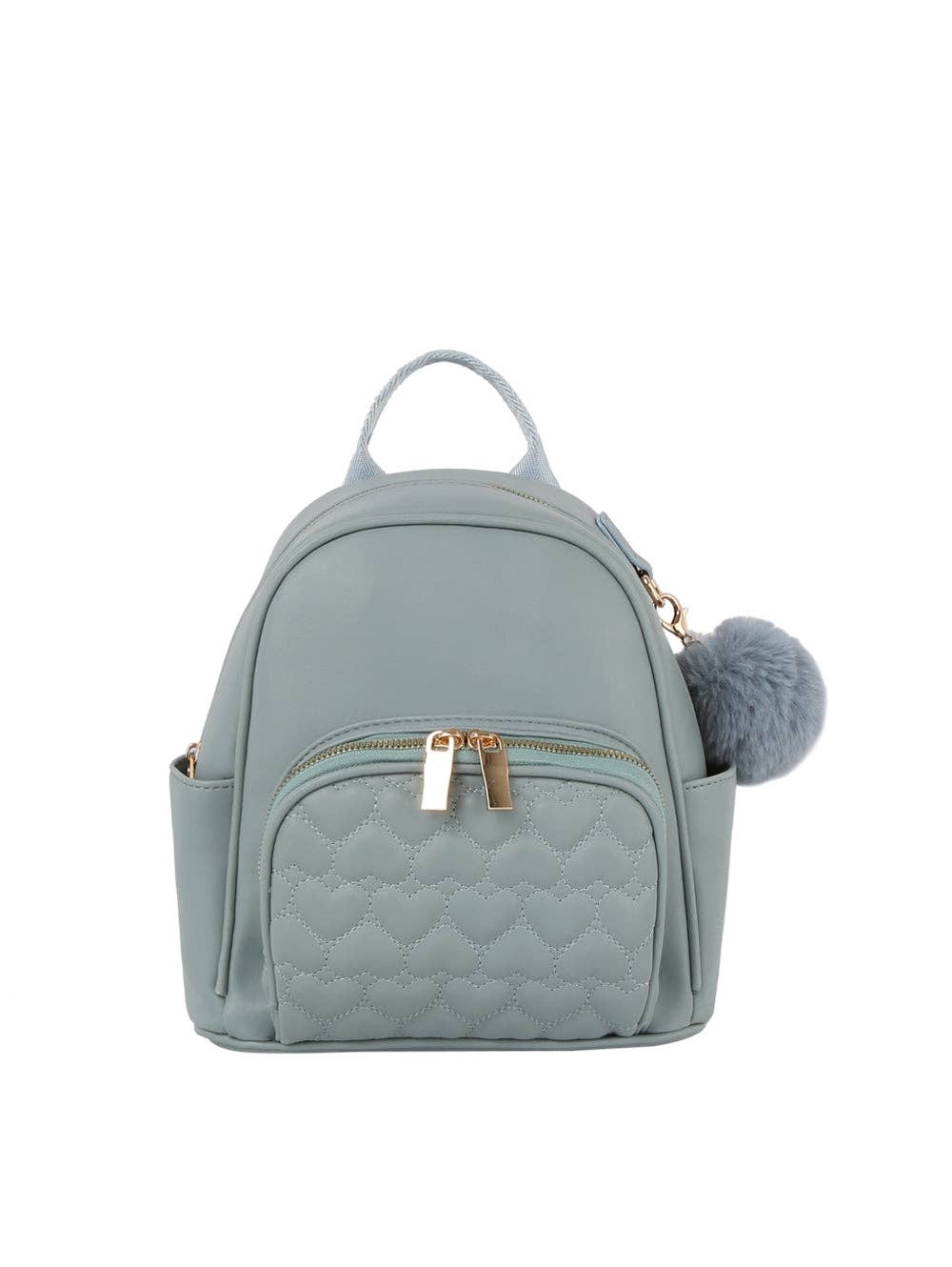 Heart Quilted Mini Backpack