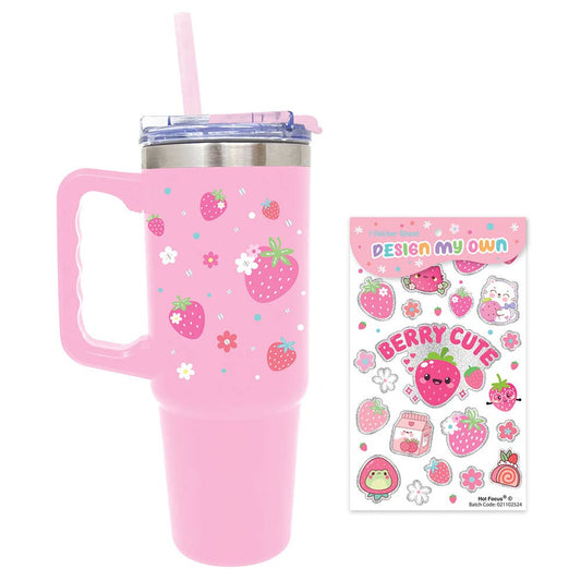 Stainless Steel Tumbler, Strawberry (27FL.OZ/800mL)