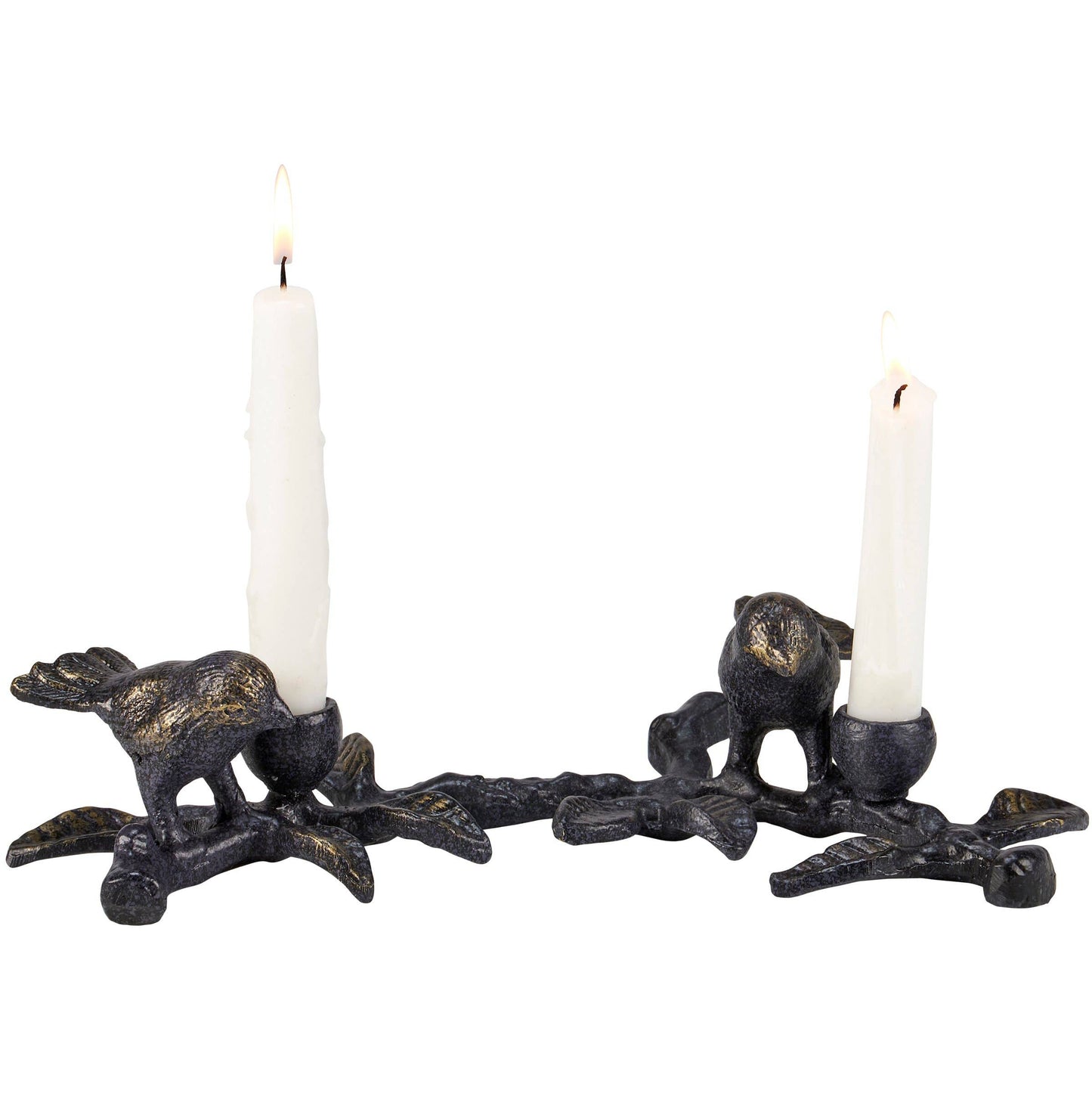 Birds On Limb Candle Holder