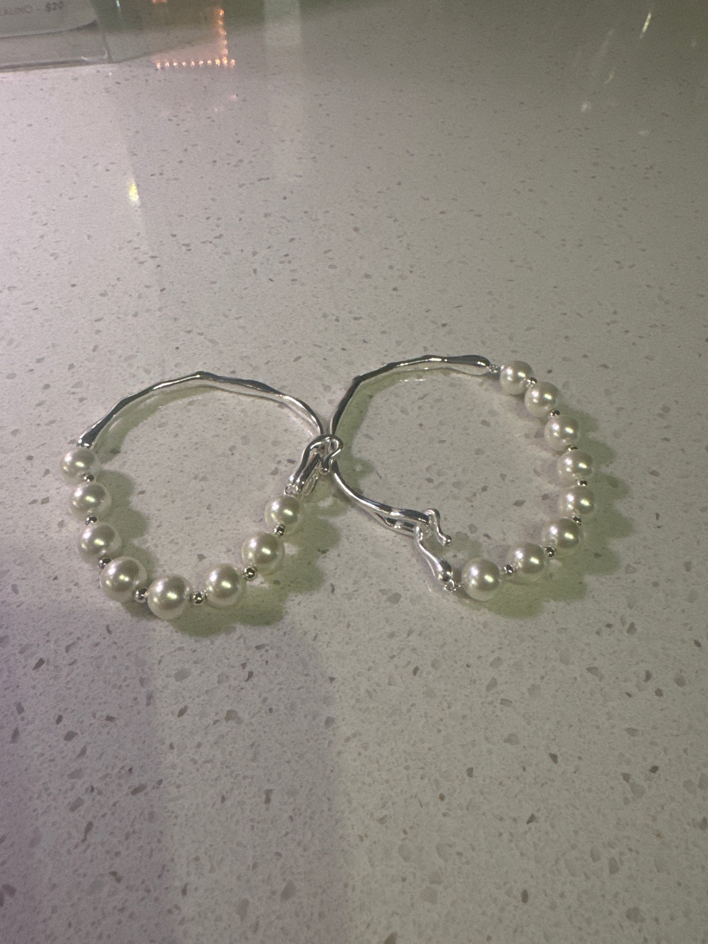 Pearl and Silver Bracelet