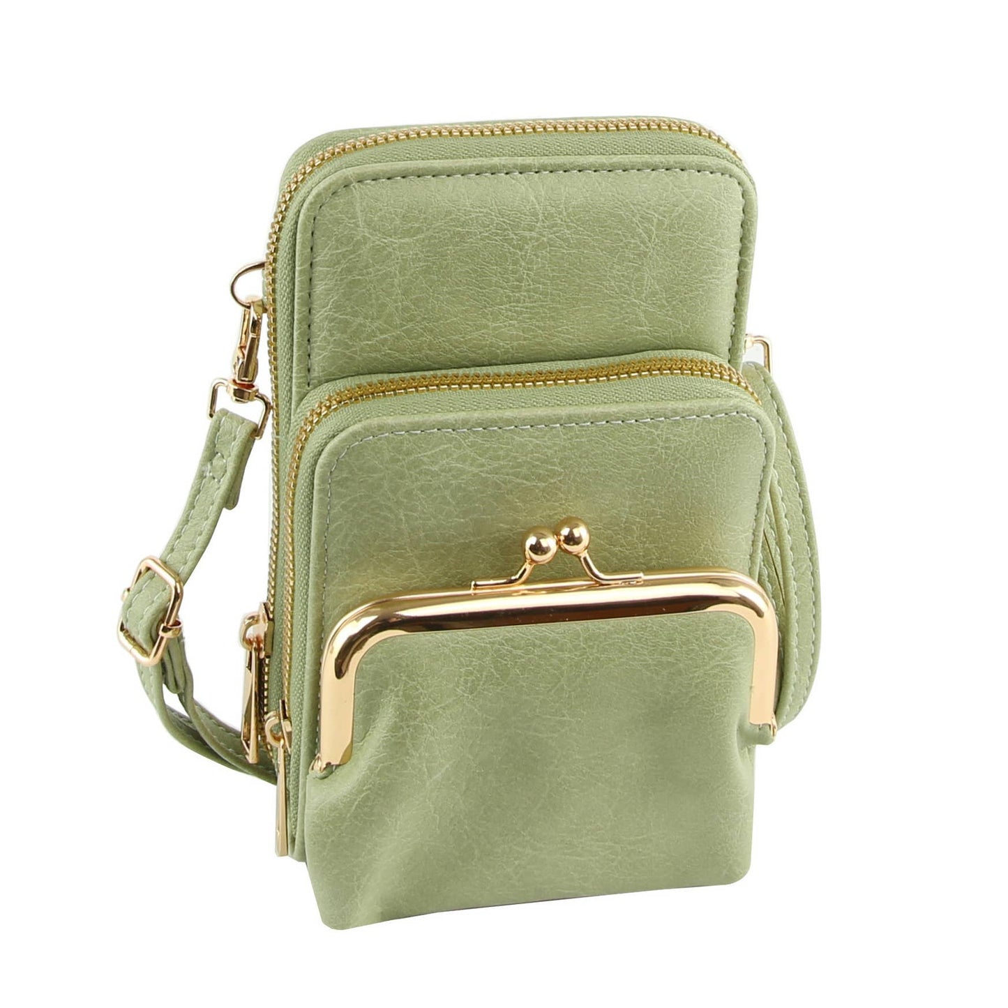 Small Crossbody for Women Double Zip Adjustable Strap Over t