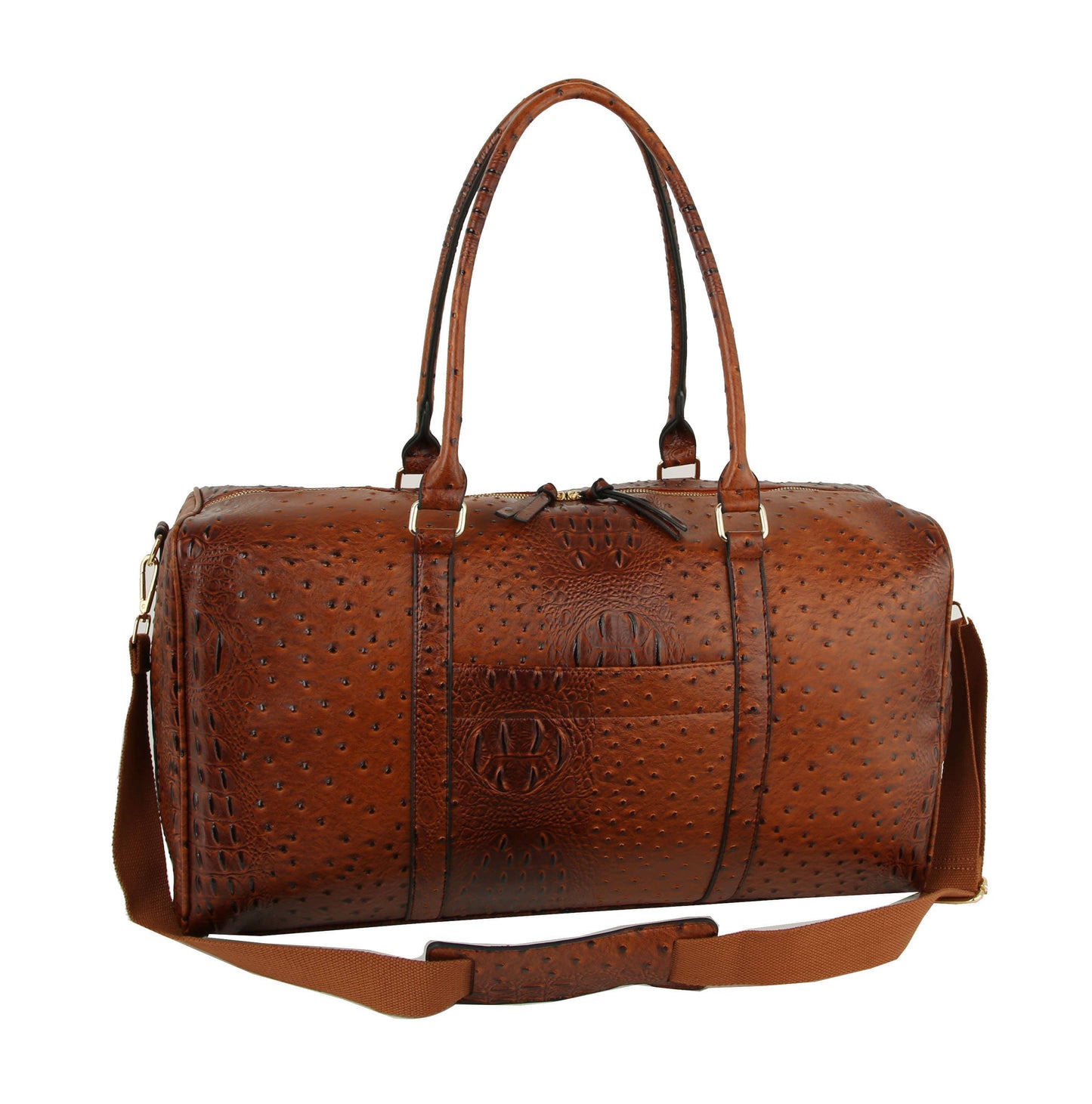 Ostrich Croc Duffle Bag
