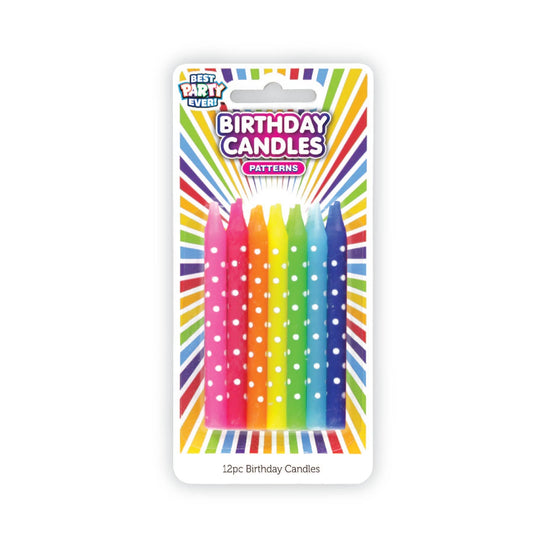 Polka Dot Birthday Candles