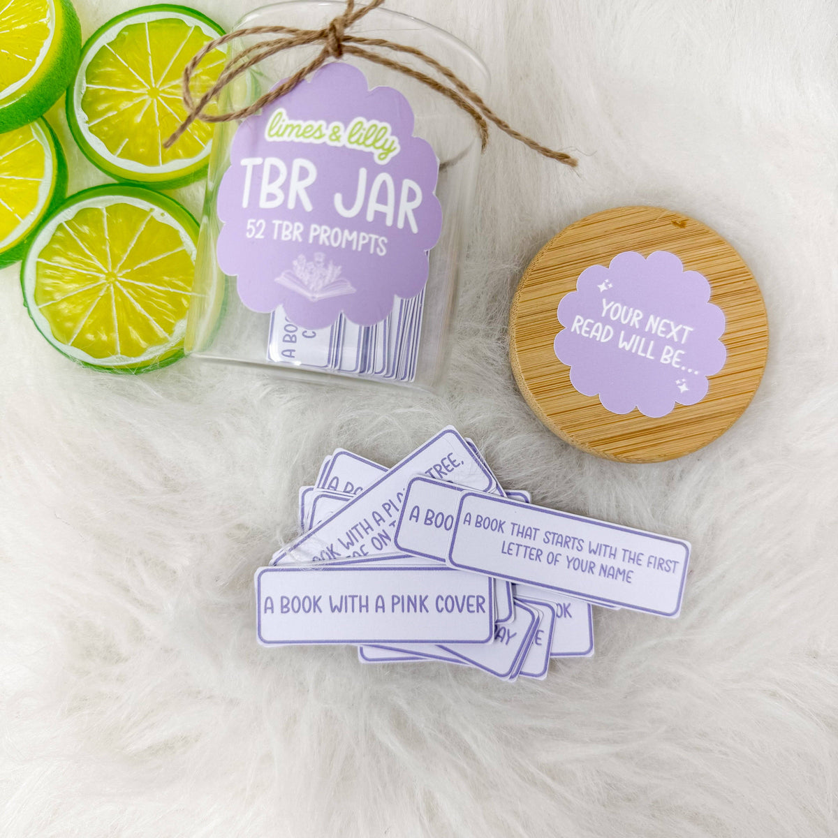 TBR Jar with 52 Reading Prompts – Book Lover Gift