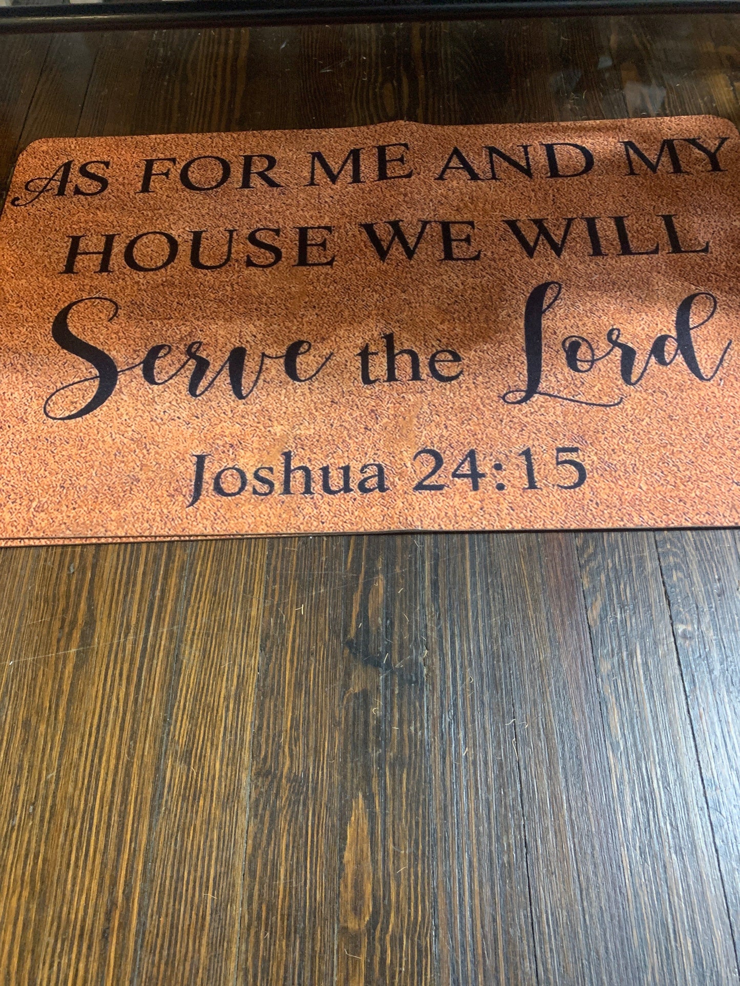 Serve the Lord Door Mat