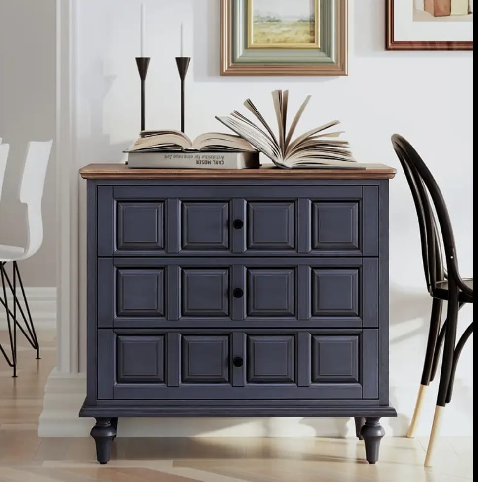 Navy Sideboard w/ Drawers