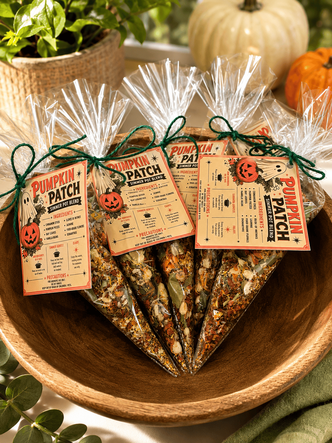 Pumpkin Patch Simmer Pot Kit, natural Fall Simmer Pot Blend