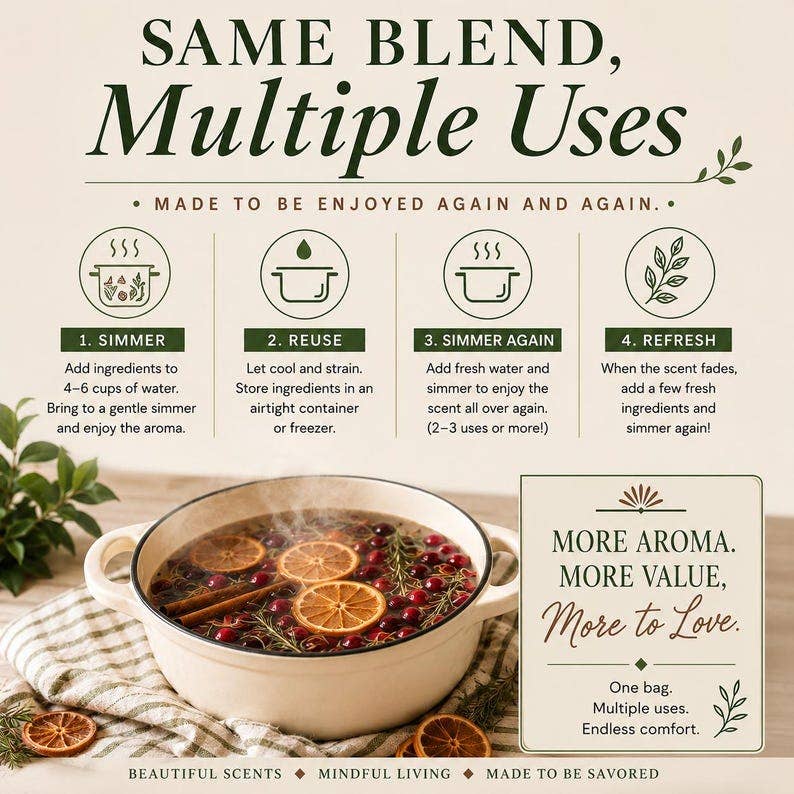 Gobble Gobble Simmer Pot Blend, Thanksgiving Simmer Pot Kit,