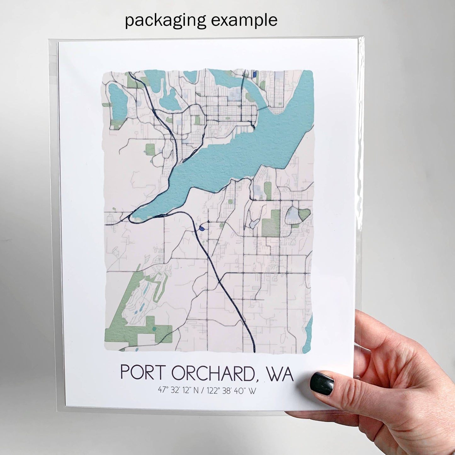 Wendell City Map Print -