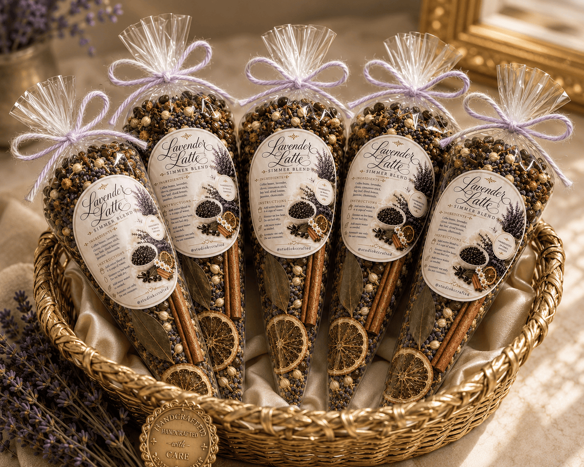 Lavender Latte Simmer Blend, Coffee House Scent, cozy fall,